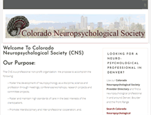 Tablet Screenshot of coloradoneuropsych.org